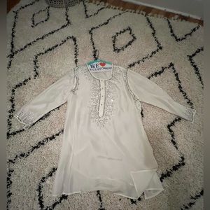 WHITE HOUSE BLACK MARKET CRYSTAL TUNIC